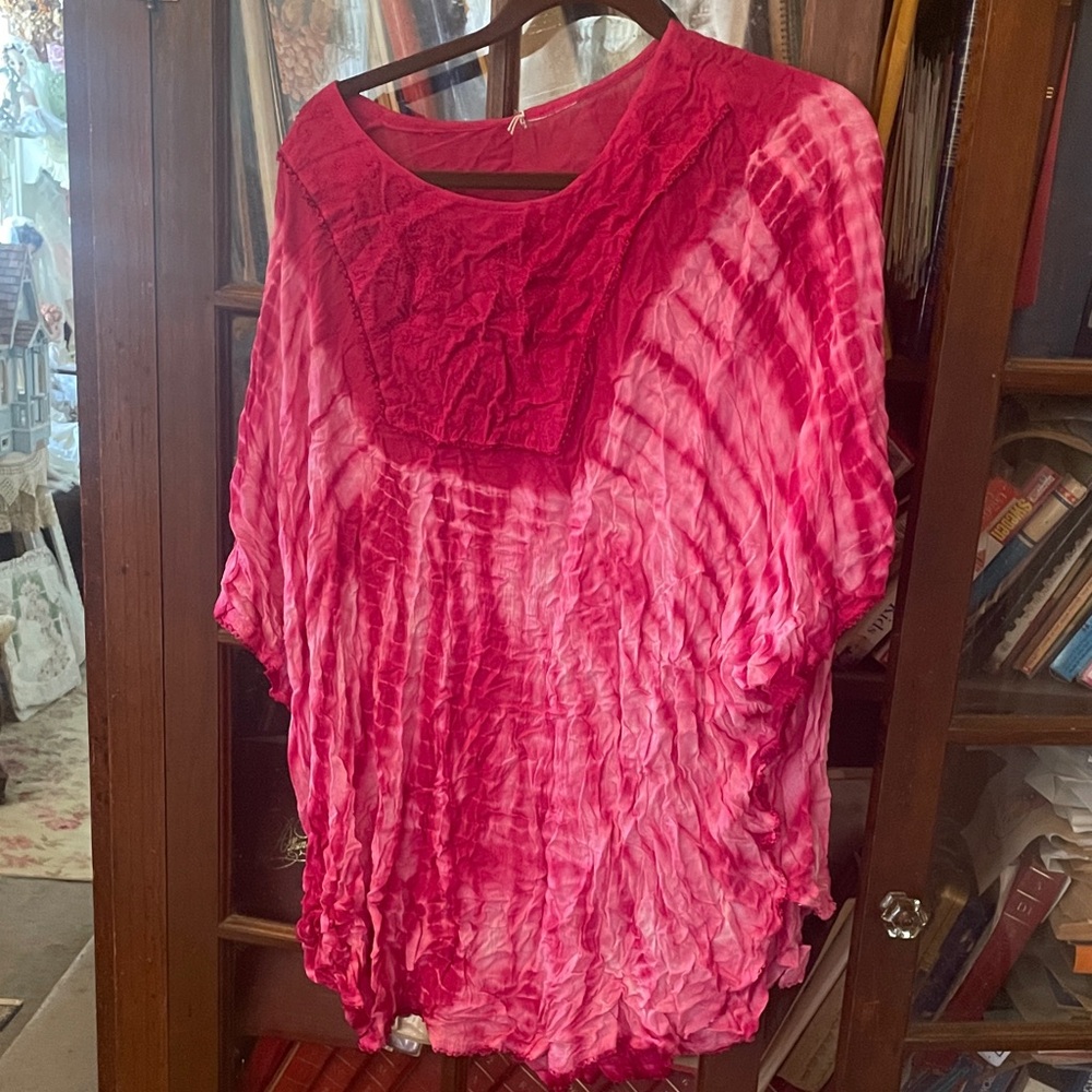 Pink Tie-Dye Women's Top